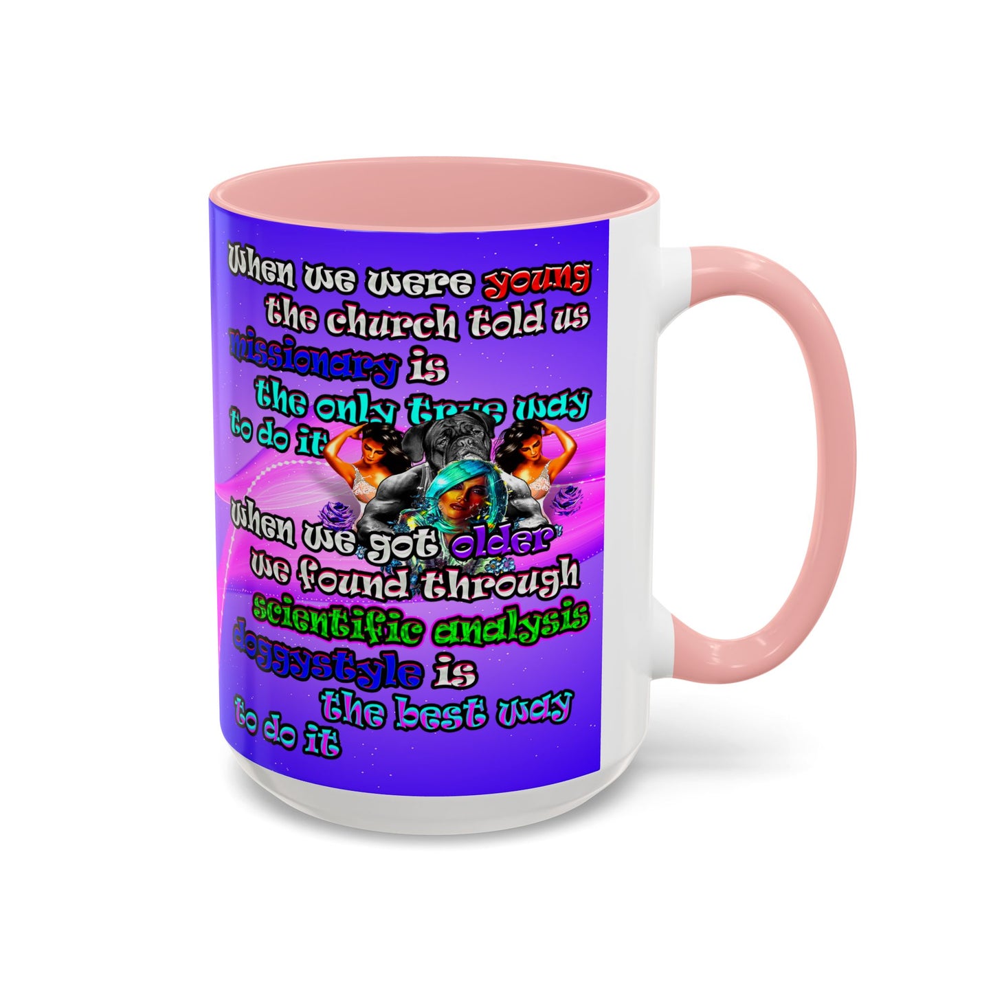 doggystyle - Accent Mug (purple-pink wave)