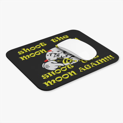 shoot the moon again - Mouse Pad (Rectangle) (black)