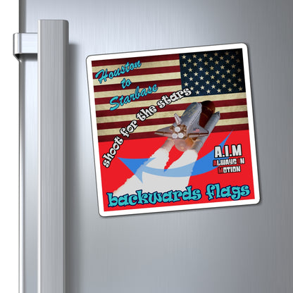shoot for the stars - Magnets - (red)