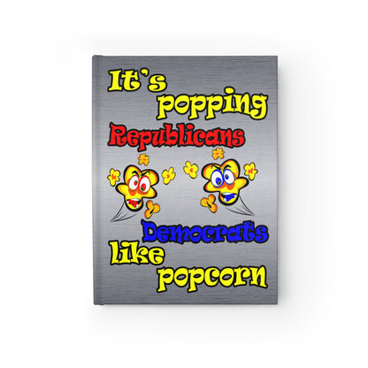 popping like popcorn - journal-blank (brushed nickel)