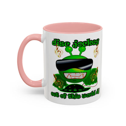disc jockey - Accent Mug (white)