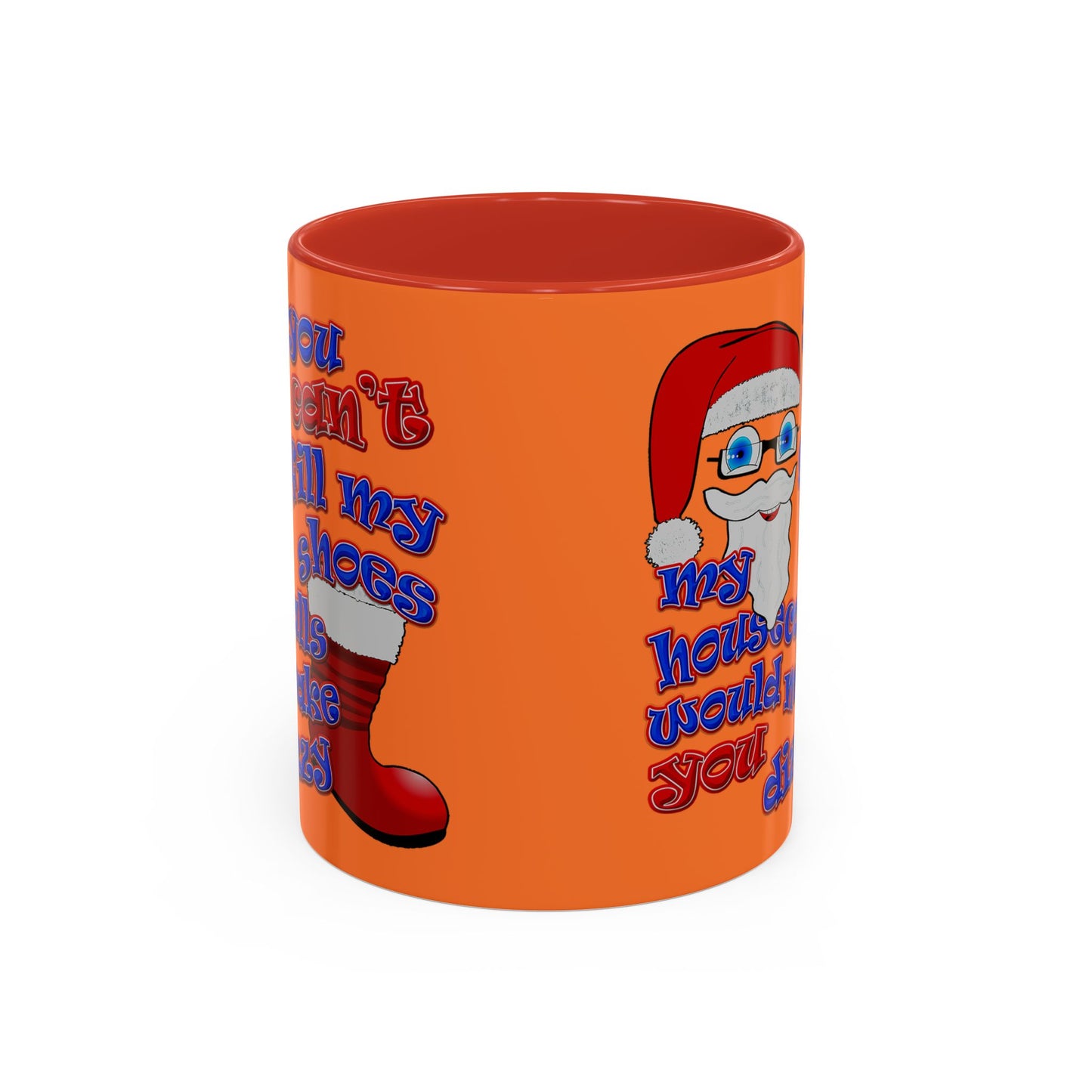 santa's shoes - Accent Mug (crusta)