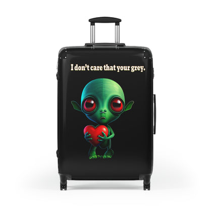 I don't care that your grey - Suitcase (black)