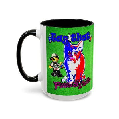 tag that - Accent Mug (green turf)