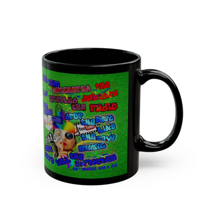 drop the beat - Black Mug (green turf)