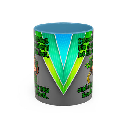 turtle race - Accent Mug (rainbow split)