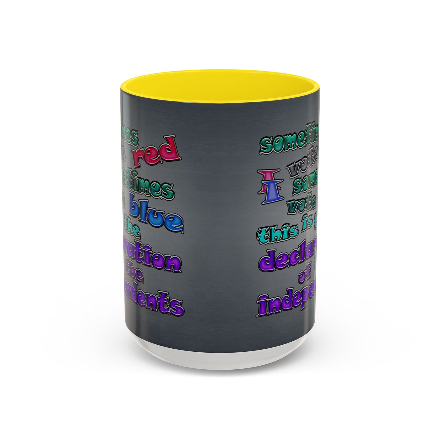 declaration of the independents - Accent Mug (grey-light grey)