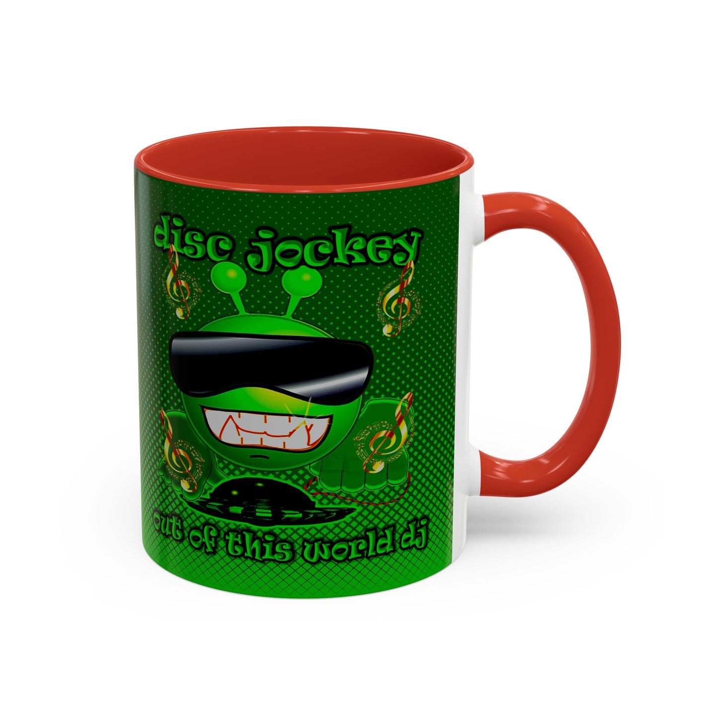 disc jockey - Accent Mug (logo green)