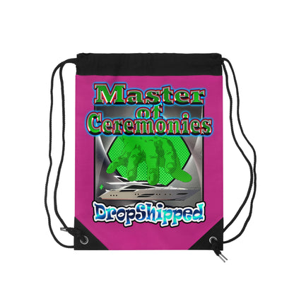 logo - Drawstring Bag (pink)