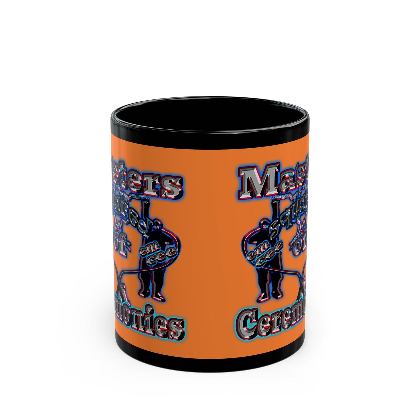 em cee squared - Black Mug (crusta)