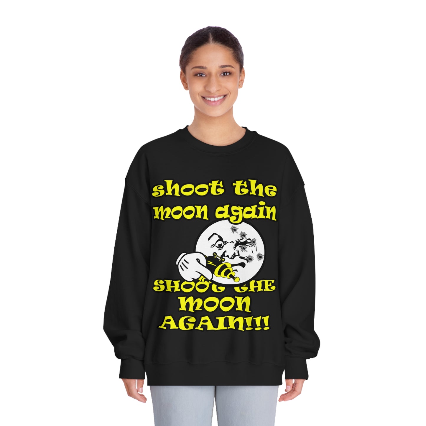 shoot the moon - Unisex DryBlend® Crewneck Sweatshirt