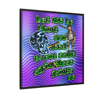 og - framed canvas art (purple wave)