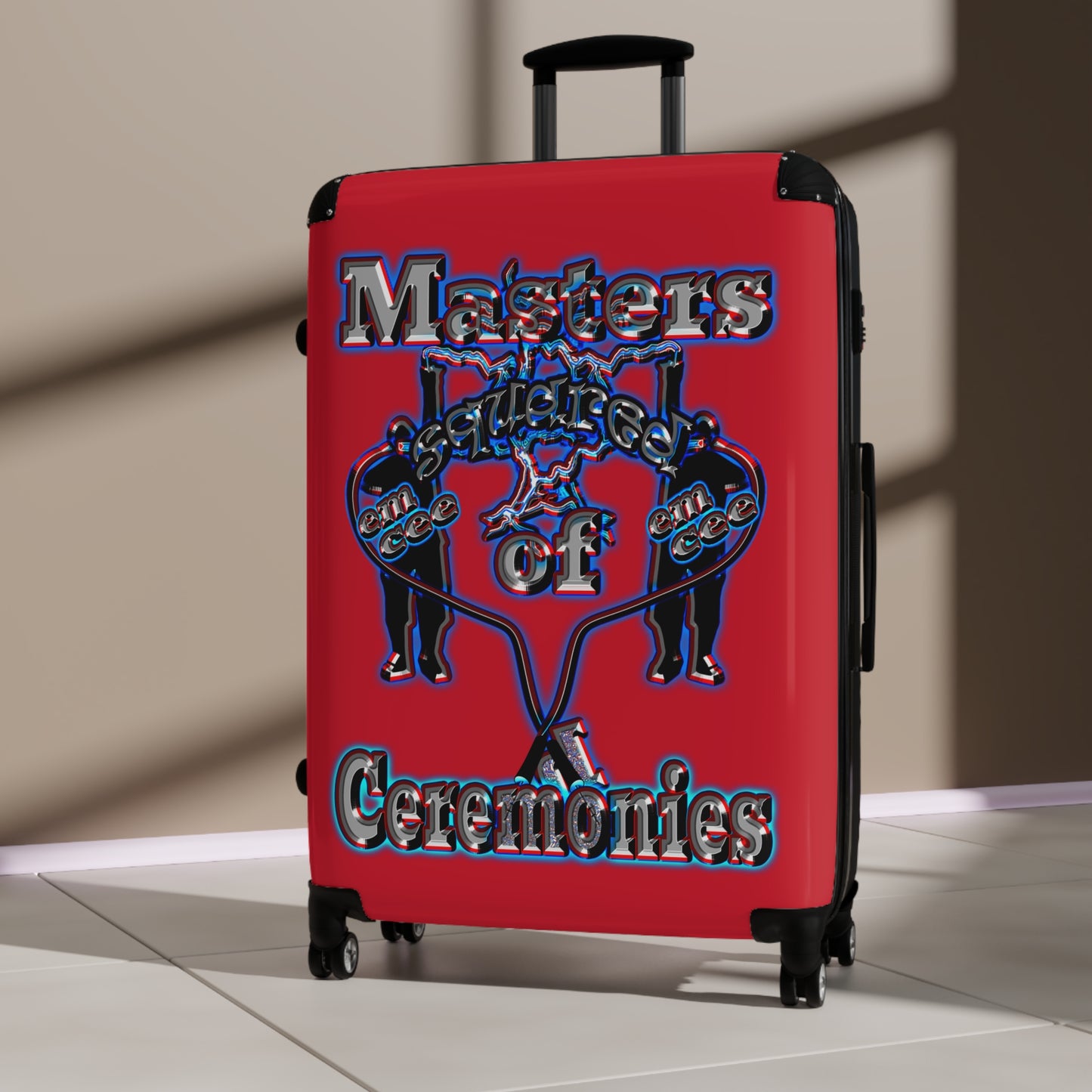 em cee squared - Suitcase (dark red)