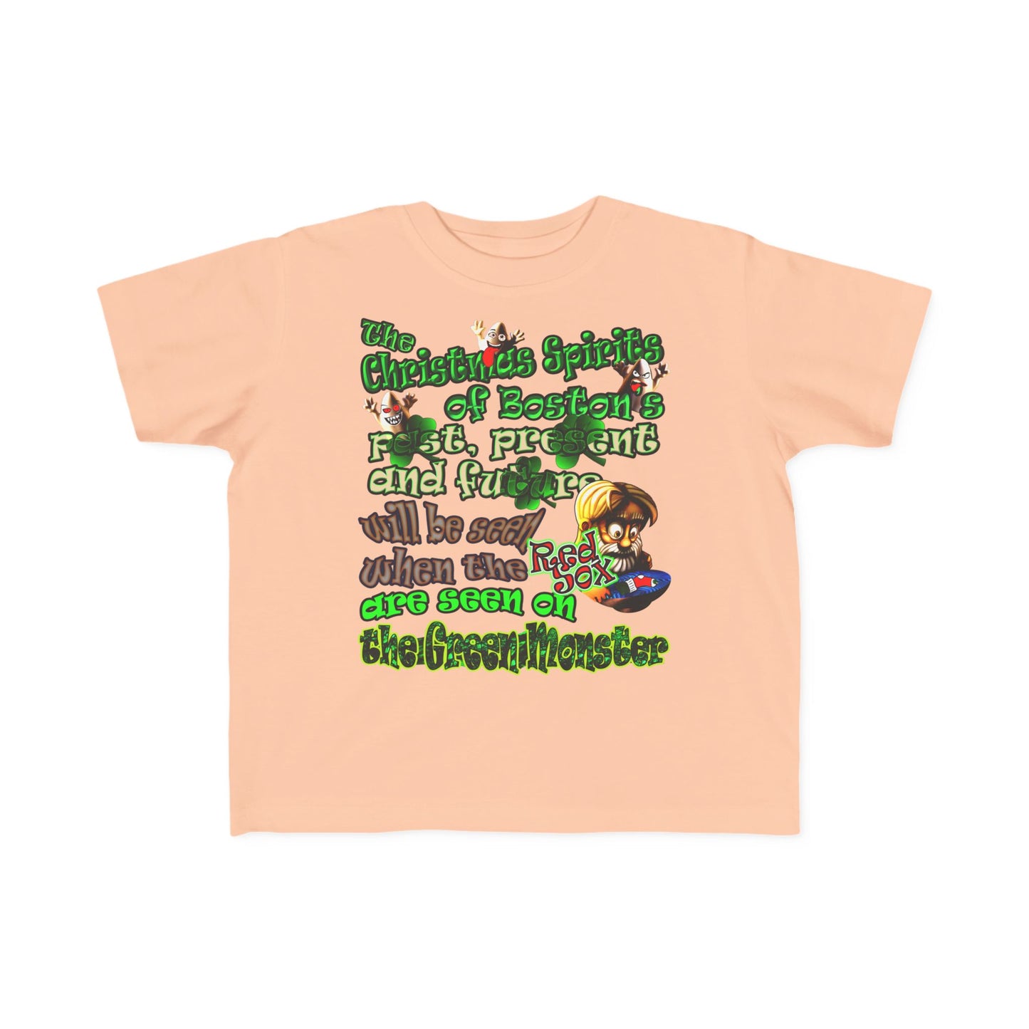 christmas spirits of boston - Toddler's Fine Jersey Tee