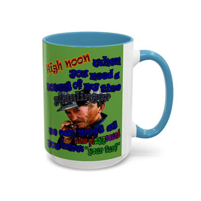high noon - Accent Mug (green)