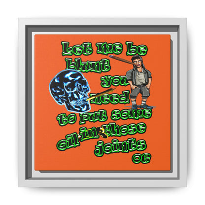 og - framed canvas art (orange)