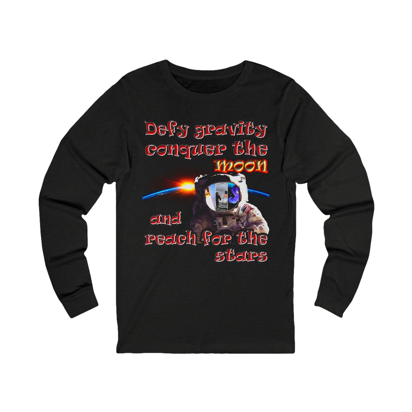 defy conquer reach - Unisex Jersey Long Sleeve Tee