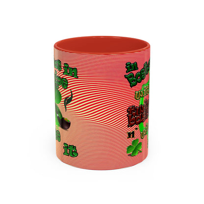 celtics logo - Accent Mug (yellow-orange wave)