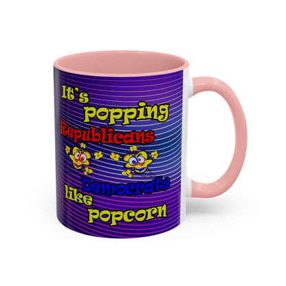 popping like popcorn - Accent Mug (purple wave)