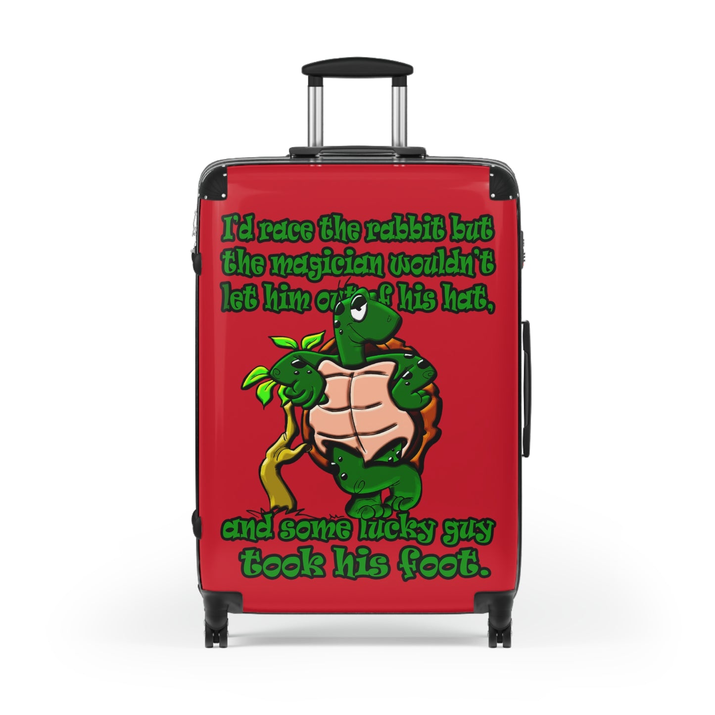 turtle race - Suitcase (dark red)