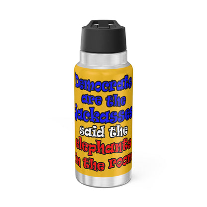 donkeys and elephants - Gator Tumbler, 32oz (yellow)