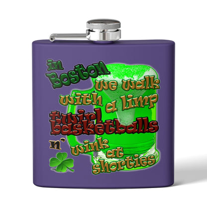 celtics logo - Stainless Steel Flask