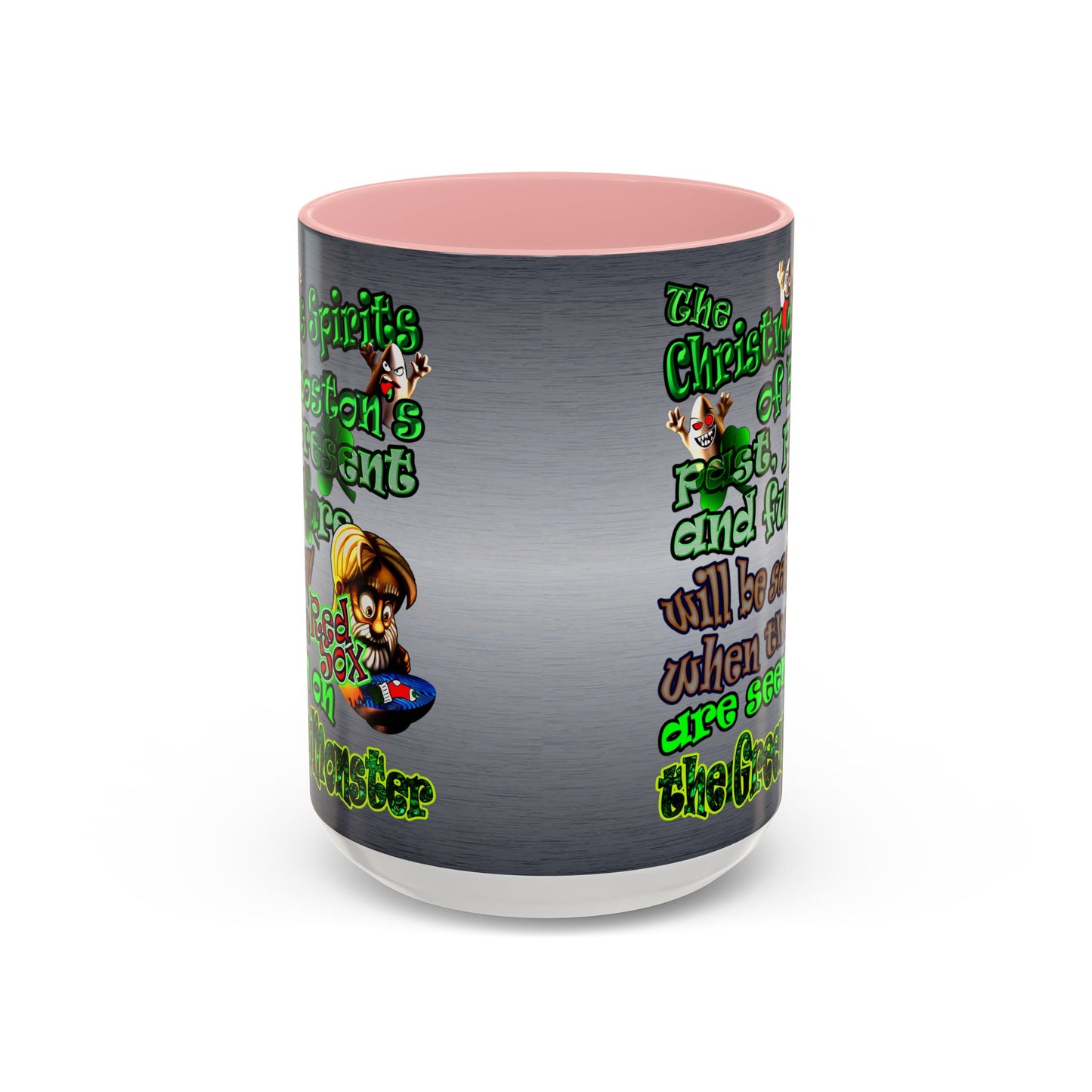 christmas spirits of boston - Accent Mug (brushed nickel)