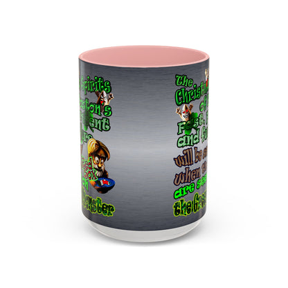 christmas spirits of boston - Accent Mug (brushed nickel)