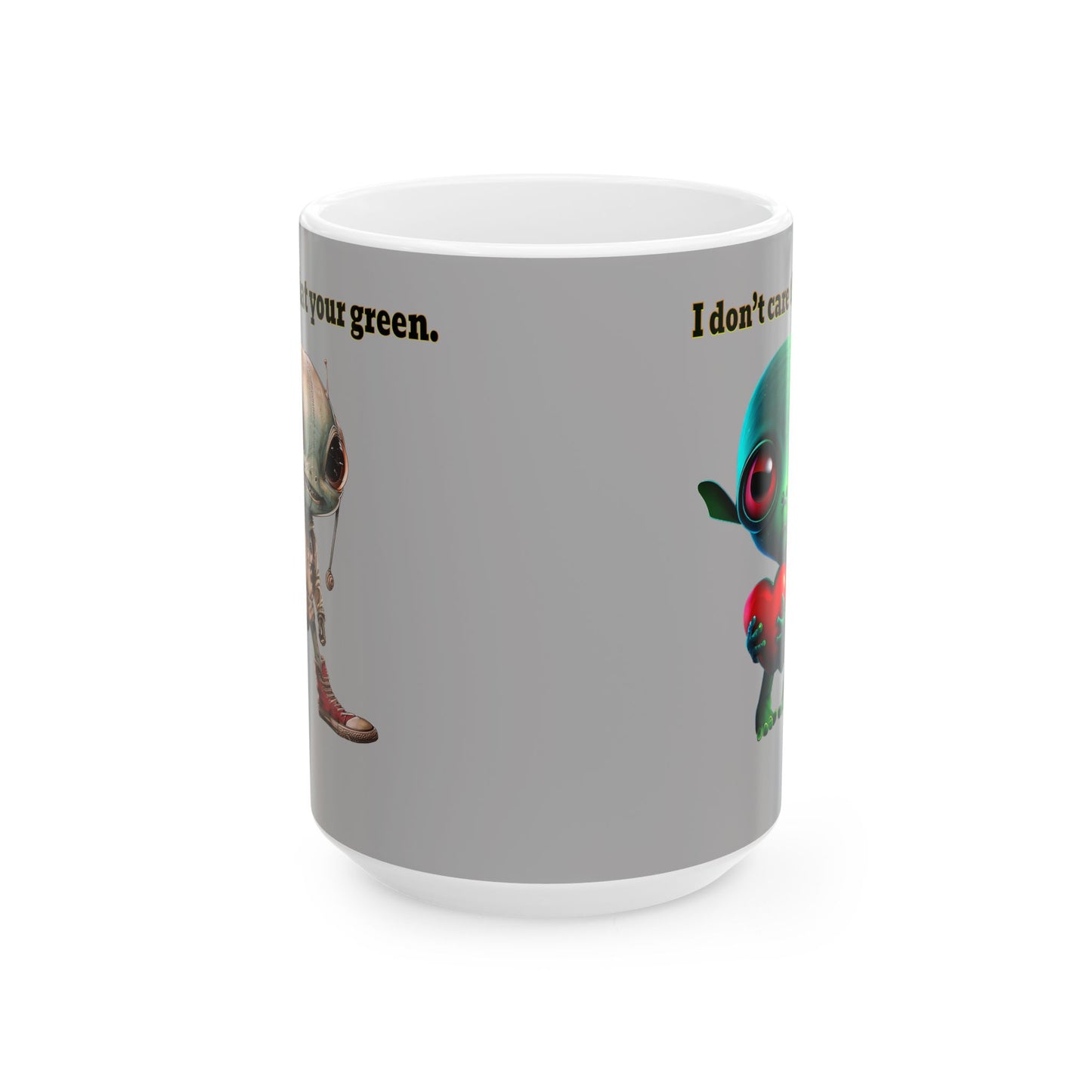 I don't care that your grey - White Mug (light grey)