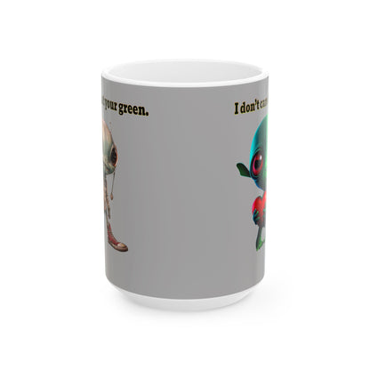 I don't care that your grey - White Mug (light grey)