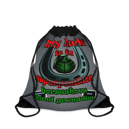 my luck - Drawstring Bag (grey-light grey)