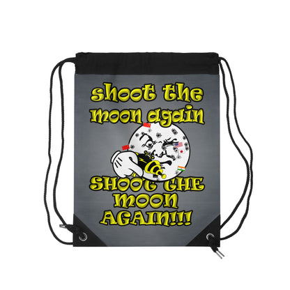 shoot the moon again - Drawstring Bag (grey-light grey)