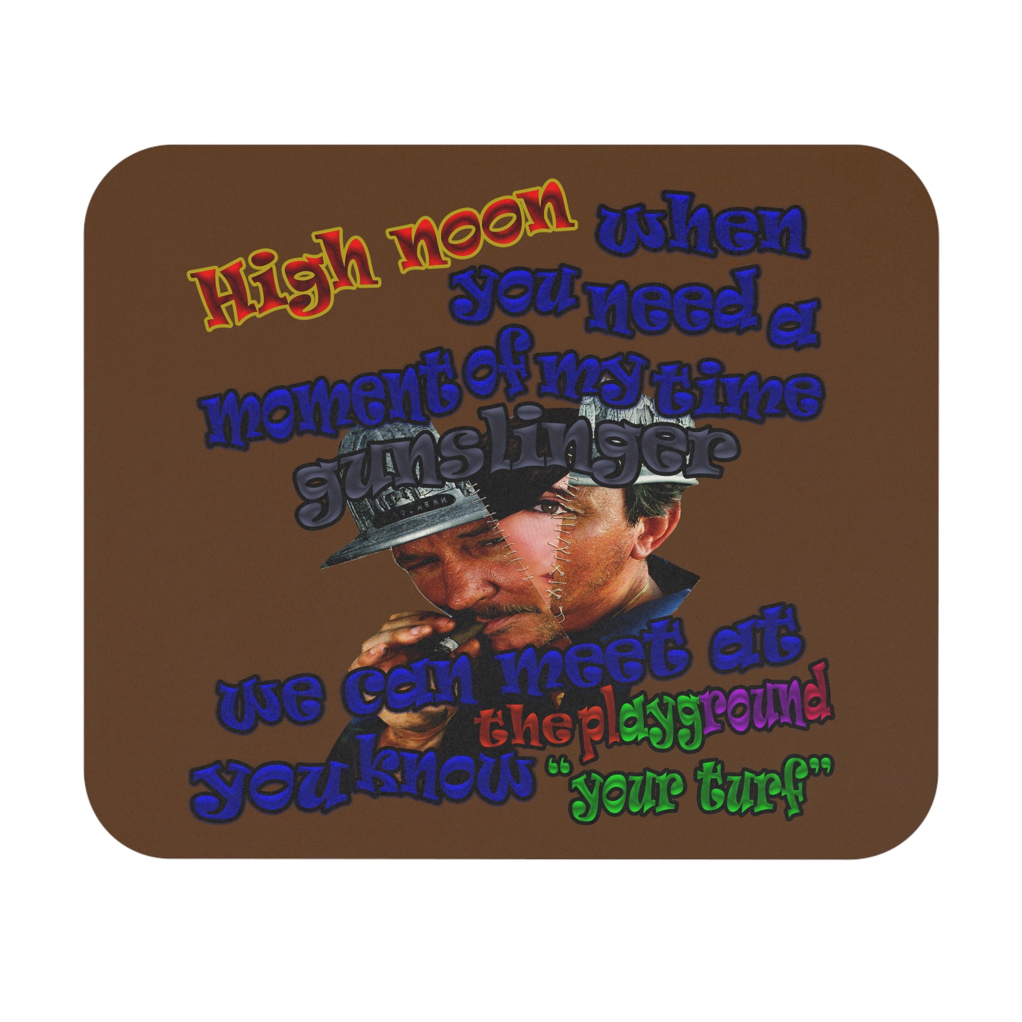 high noon - Mouse Pad (Rectangle) (brown)