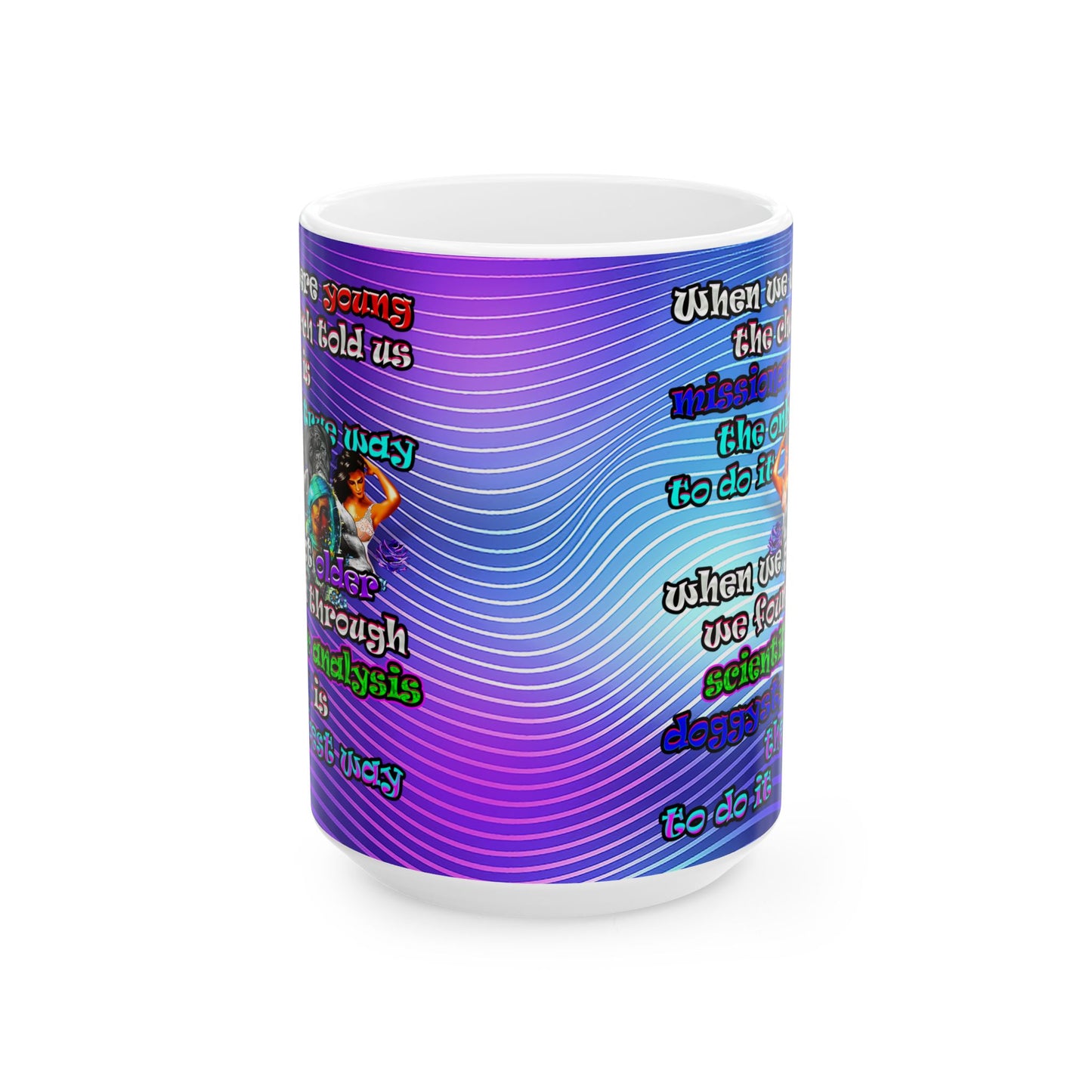 doggystyle - White Mug (purple wave)