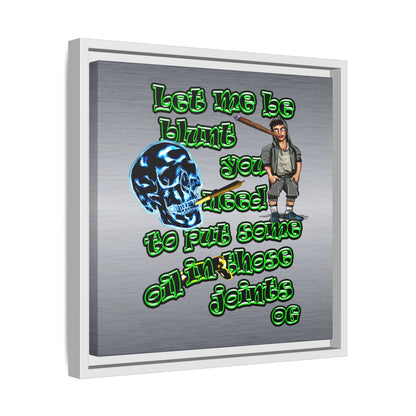 og - framed canvas art (brushed nickel)