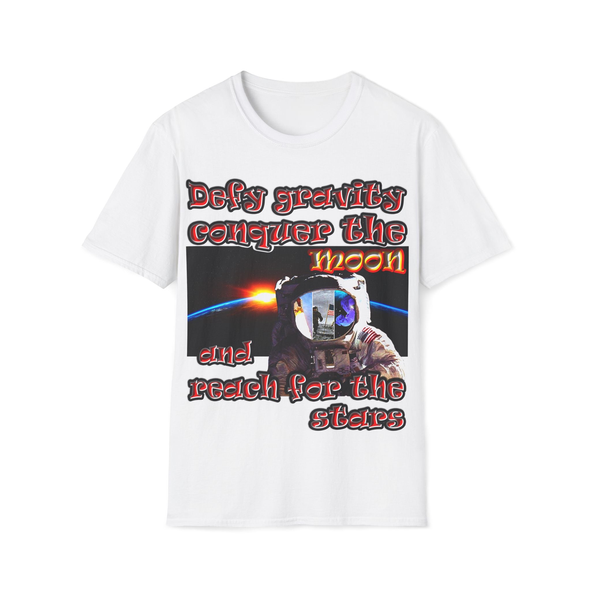 defy conquer reach - Unisex Softstyle T-Shirt