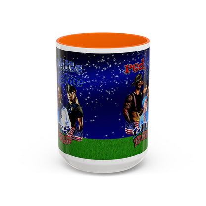 rw&b lives matter - Accent Mug ('snoops' background)