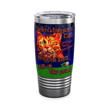 schrodinger's cat - Ringneck Tumbler, 20oz ('snoops' background)