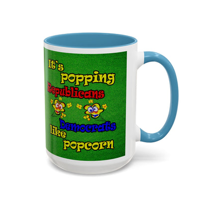 popping like popcorn - Accent Mug (green turf)