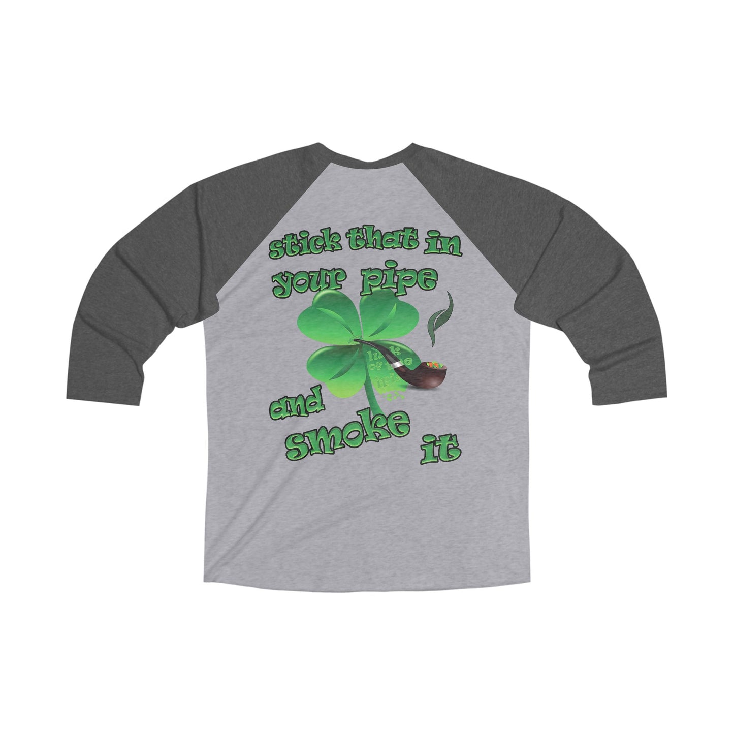 celtics logo - Unisex Tri-Blend 3\4 Raglan Tee