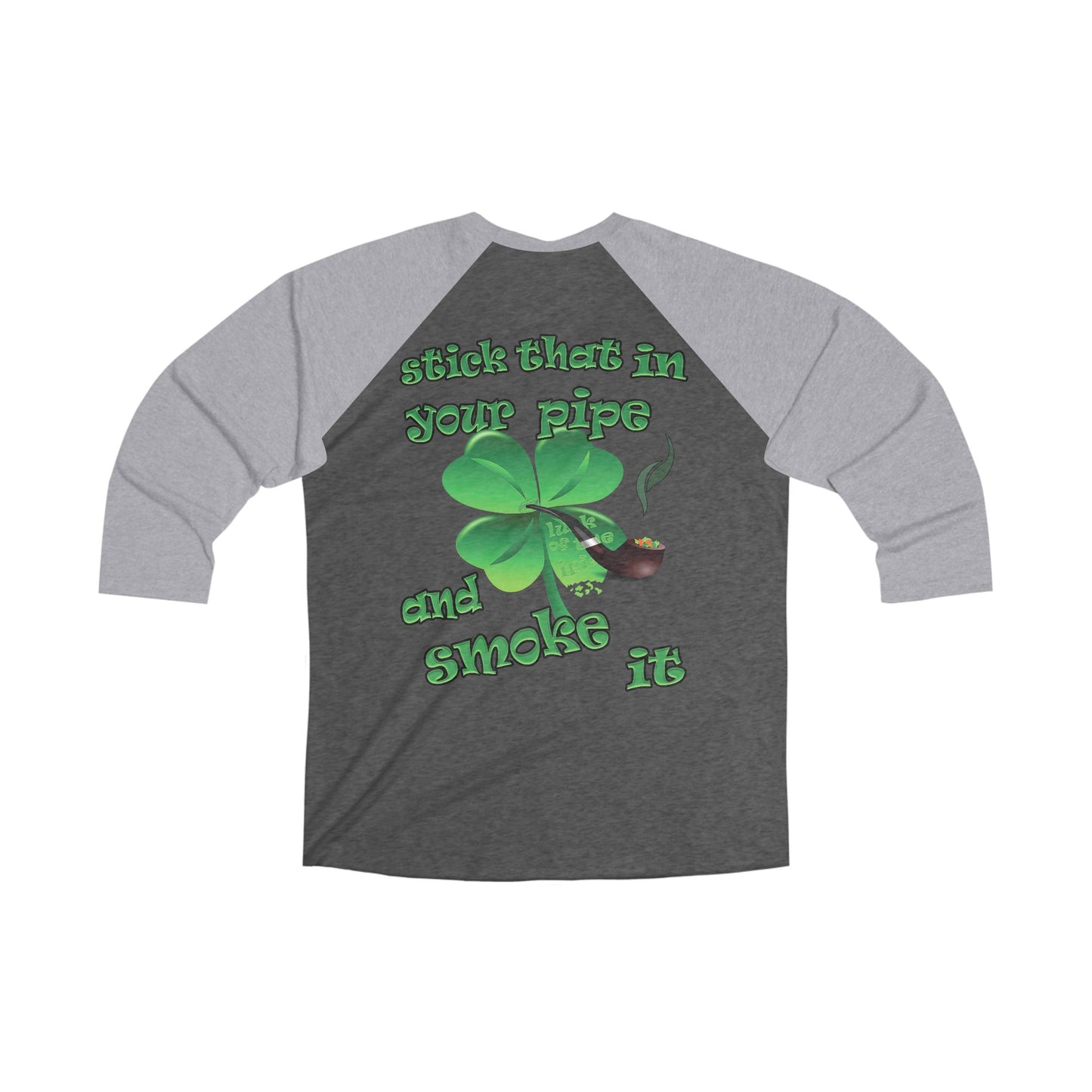 celtics logo - Unisex Tri-Blend 3\4 Raglan Tee