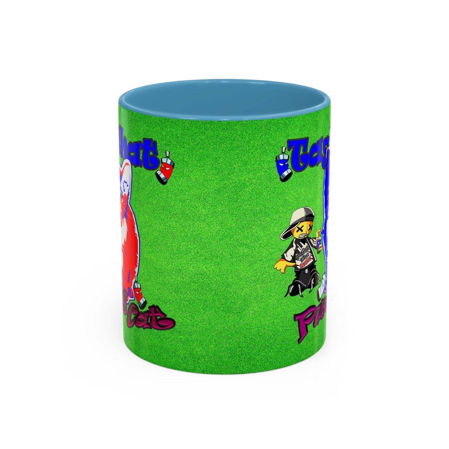 tag that - Accent Mug (green turf)