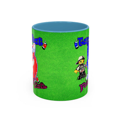 tag that - Accent Mug (green turf)