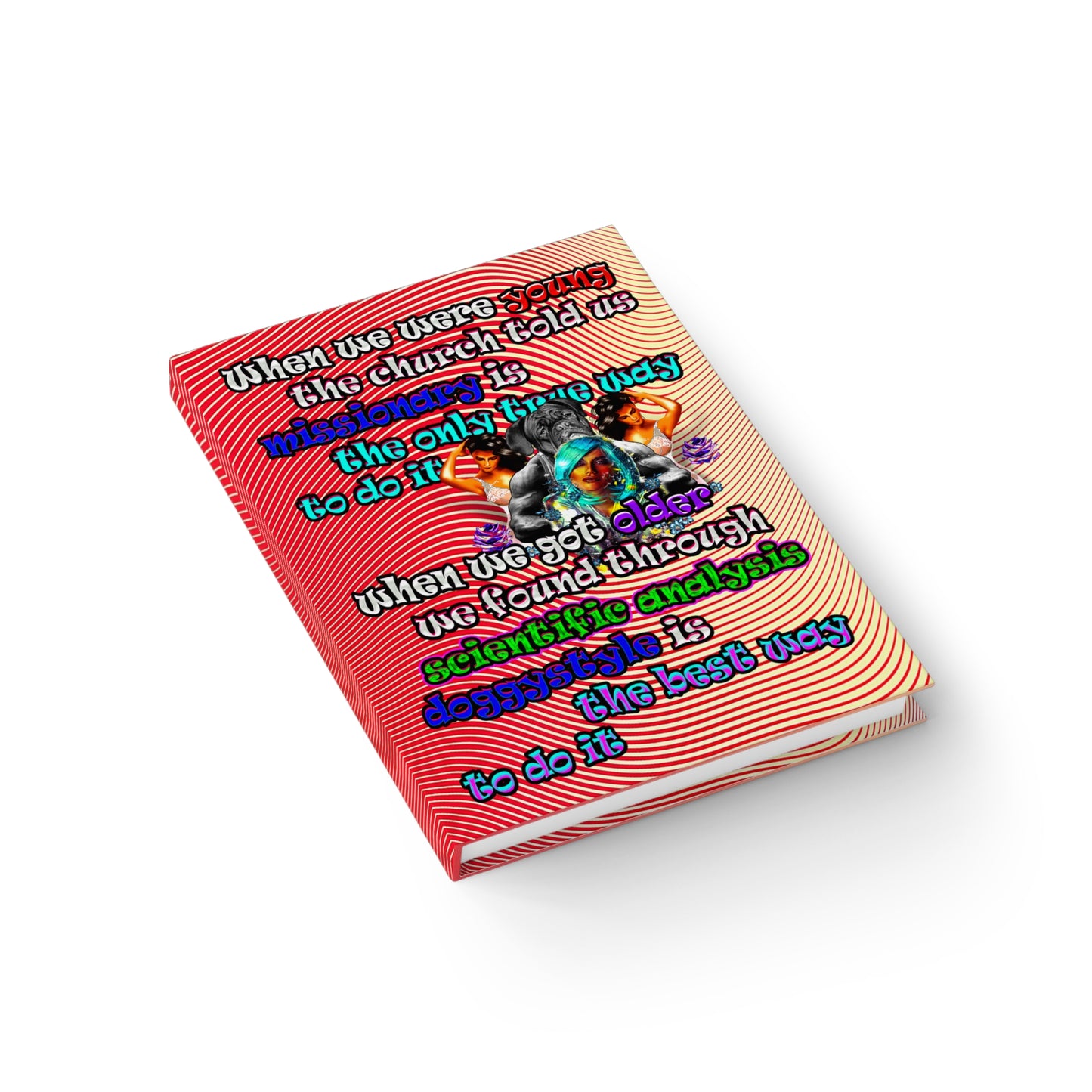 doggystyle - journal-blank (yellow-orange wave)