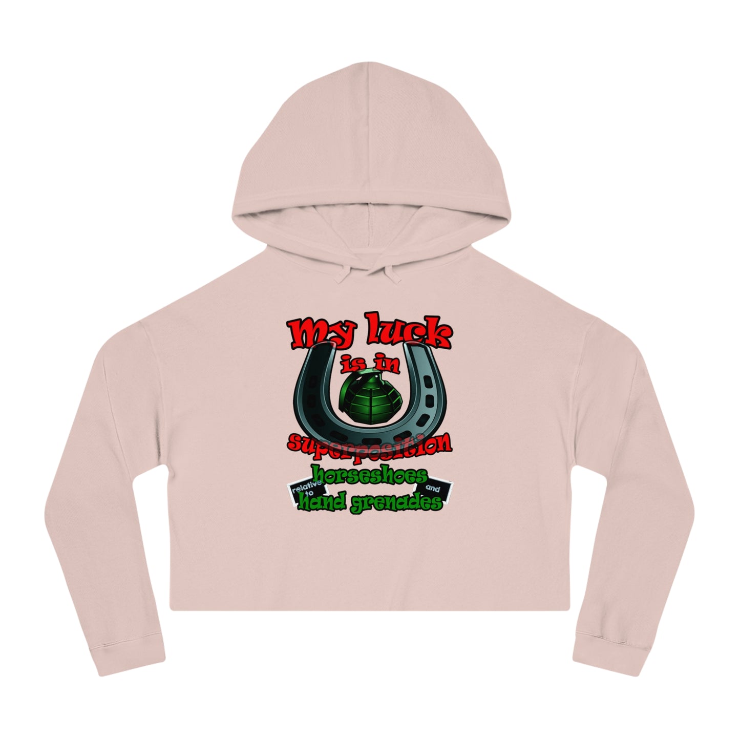 my luck - Women’s Cropped Hooded Sweatshirt