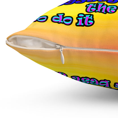 doggystyle - Spun Polyester Square Pillow - (color blur)
