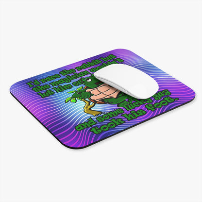 turtle race - Mouse Pad (Rectangle) (purple wave)