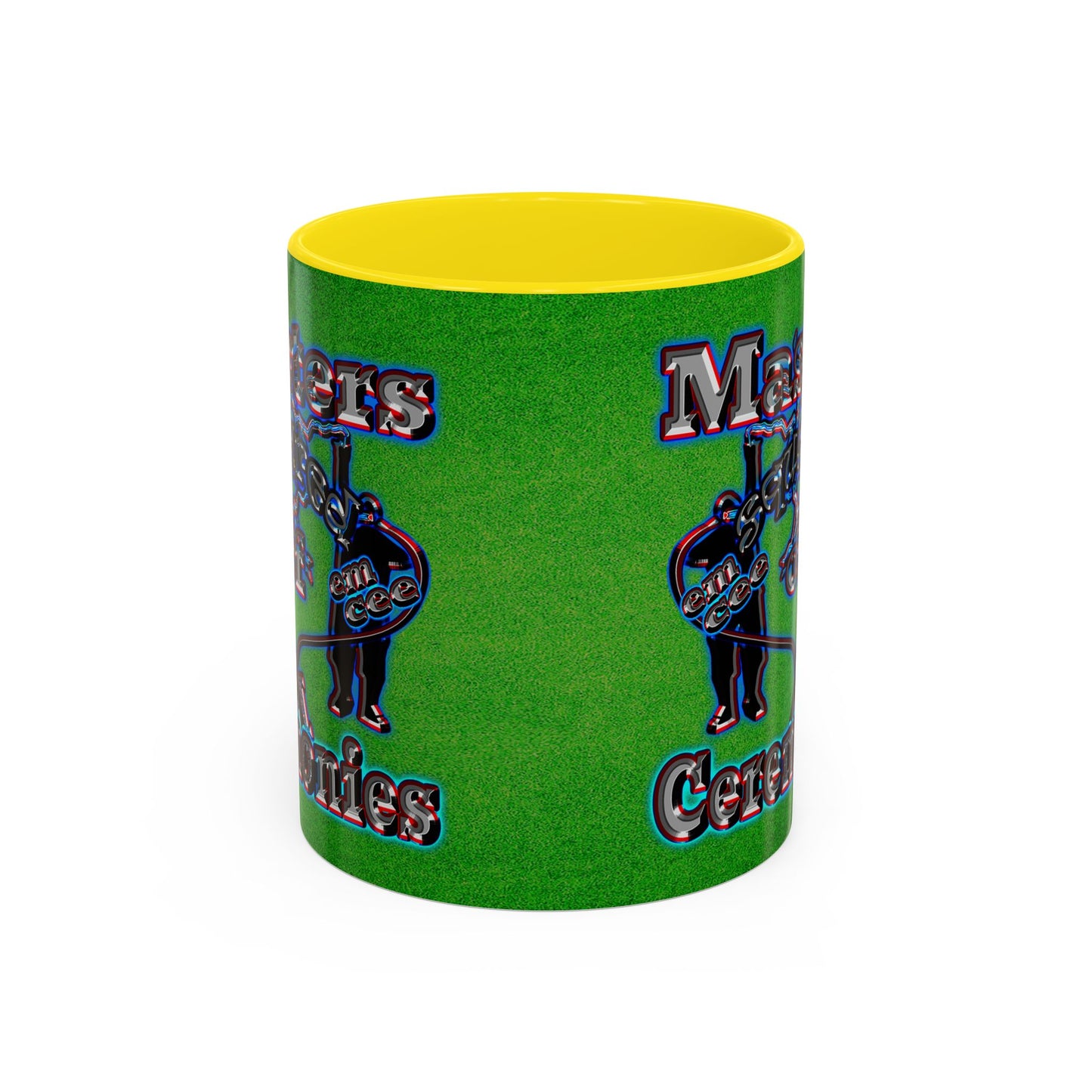 em cee squared - Accent Mug (green turf)