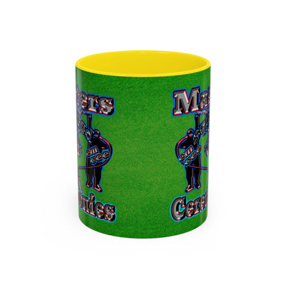 em cee squared - Accent Mug (green turf)