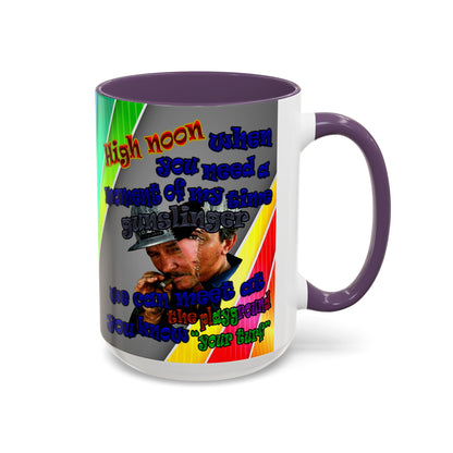high noon - Accent Mug (rainbow split)